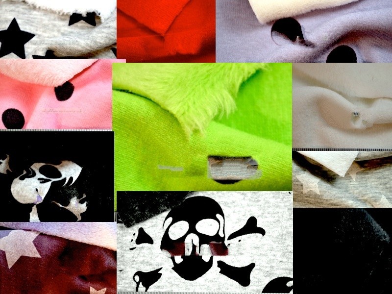 Alpenfleece Sweatshirtstoff div. Muster