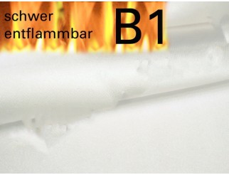 Satin B1 Stoff permanent schwer entflammbar 3,0m breit